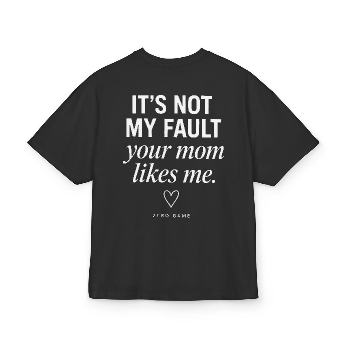 Camiseta Not My Fault ampliada