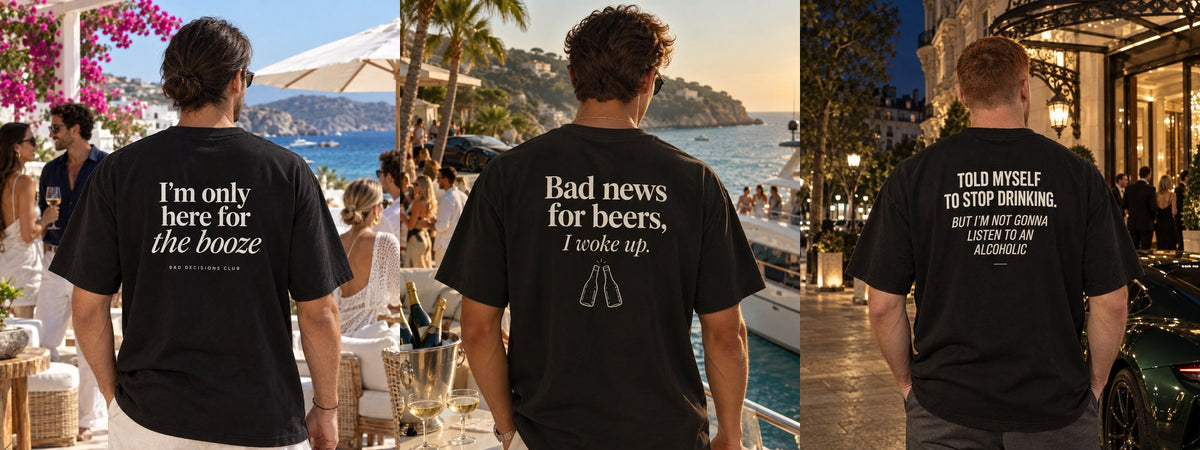 Camisetas Idea Mala Club con estampado en la espalda